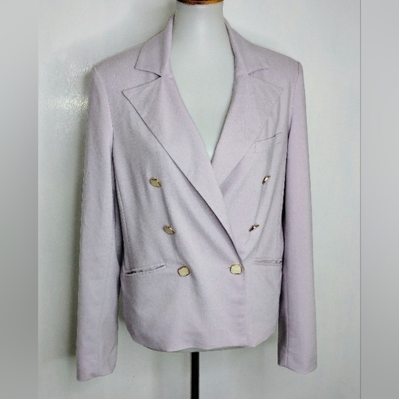 RETRO LIGHTWEIGHT DOUBLE BREASTED JACKET - Picture 4 of 11